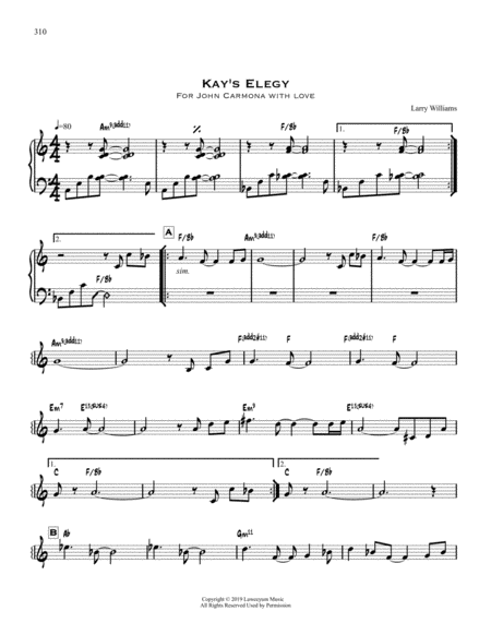 Kays Elegy Sheet Music