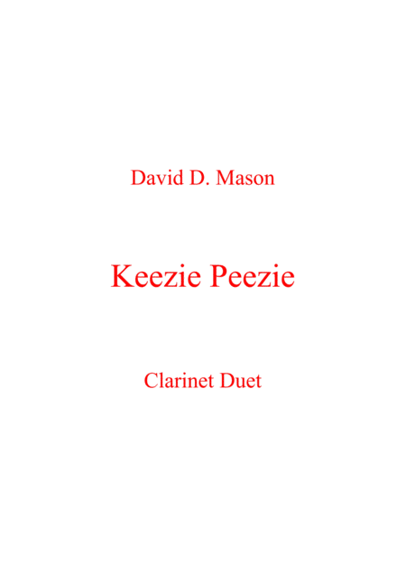 Free Sheet Music Keezie Peezie