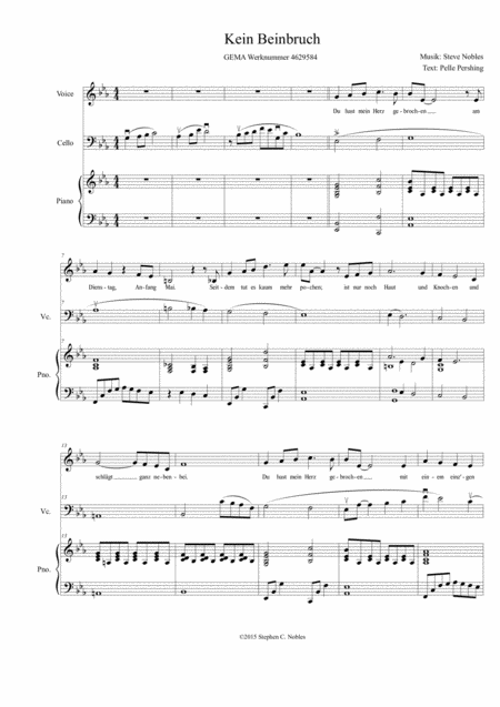 Kein Beinbruch Sheet Music