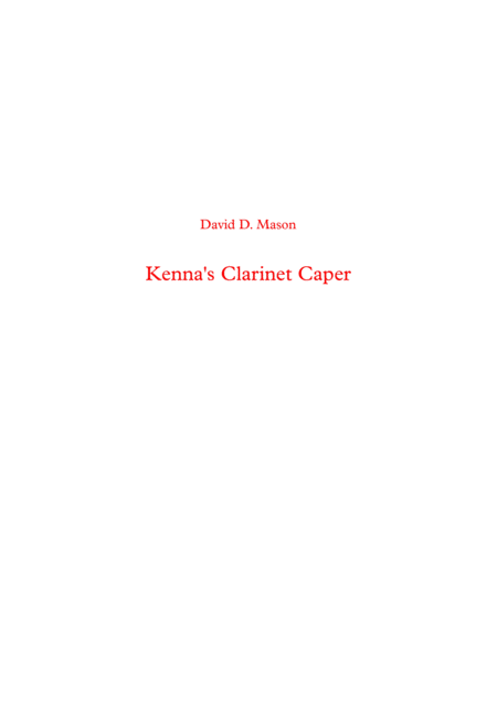 Kennas Clarinet Caper Sheet Music