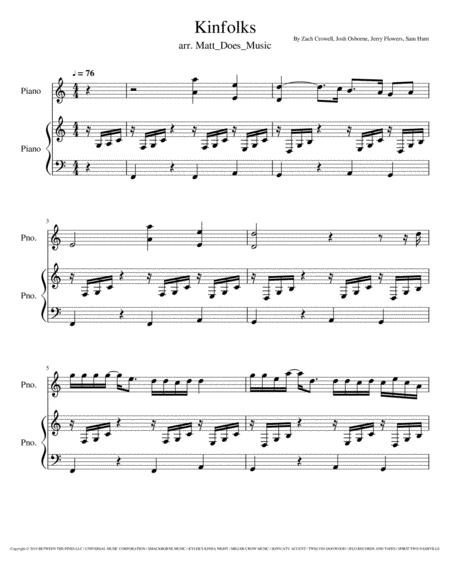 Kinfolks Sam Hunt Sheet Music