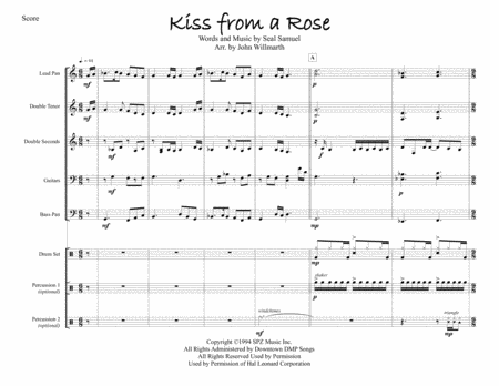 Kiss From A Rose For Steel Band Sheet Music