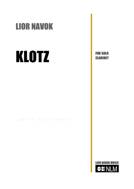 Free Sheet Music Klotz