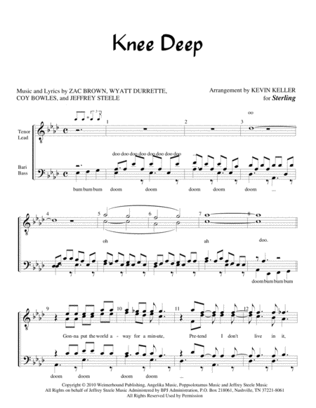 Knee Deep Sheet Music