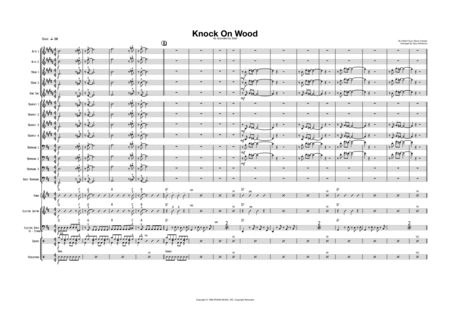 Free Sheet Music Knock On Wood Male Vocal With Big Band Key Of D
