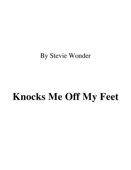 Free Sheet Music Knocks Me Off My Feet Lead Sheet By Stevie Wonder