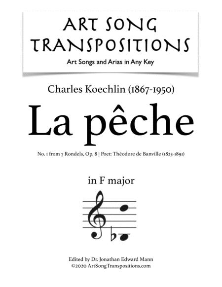 Free Sheet Music Koechlin La Pche Op 8 No 1 Transposed To F Major