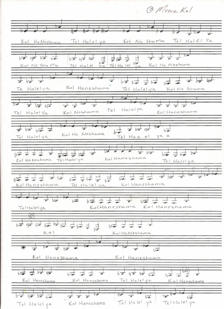 Free Sheet Music Kol Haneshama