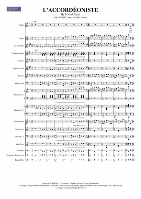 Free Sheet Music L Accordeoniste