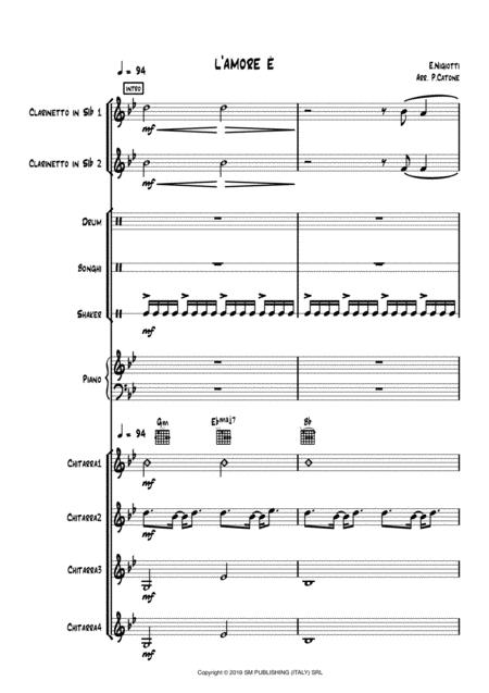 Free Sheet Music L Amore E