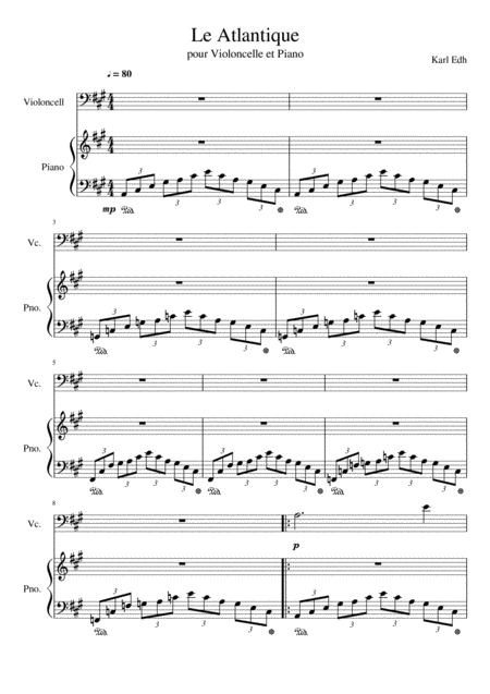 Free Sheet Music L Antlantique