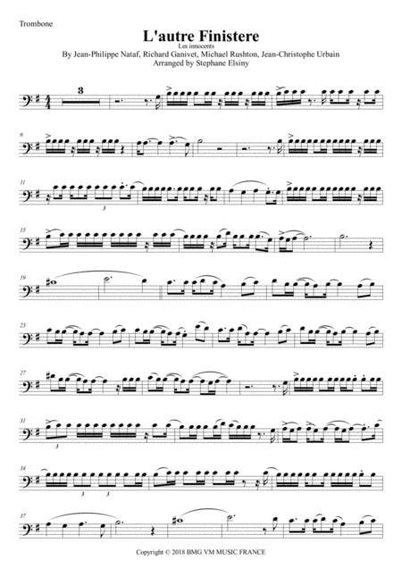 L Autre Finistere Les Innocents Karaoke For Trombone Sheet Music