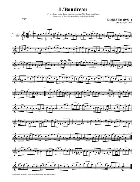 L Boudreau Treble Solo Sheet Music