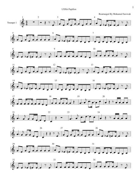 Free Sheet Music L Effet Papillon