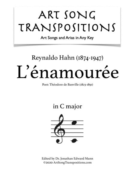 Free Sheet Music L Namoure Transposed To C Major