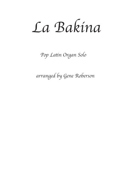 Free Sheet Music La Baking Latin Pop Organ Solo Hammond