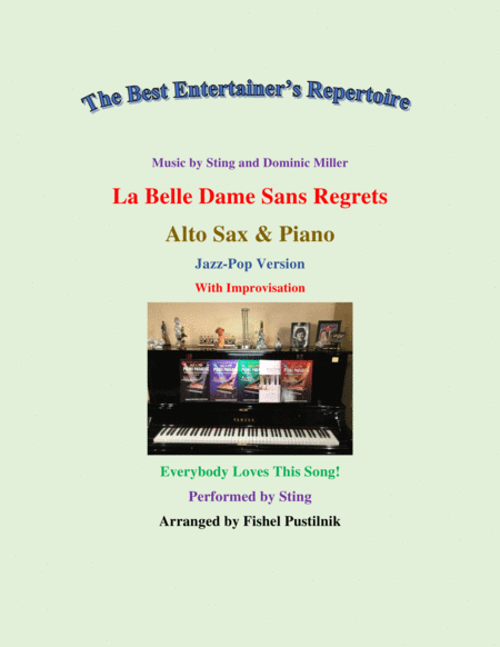 La Belle Dame Sans Regrets For Alto Sax And Piano Video Sheet Music