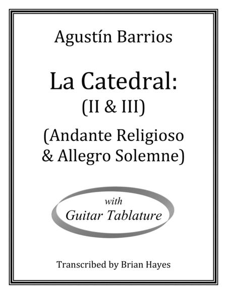 Free Sheet Music La Catedral Andante Religioso Allegro Solemne W Tab