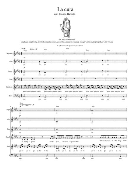 Free Sheet Music La Cura Sattb Satb