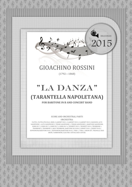 Free Sheet Music La Danza Tarantella Napoletana For Baritone In B And Concert Band