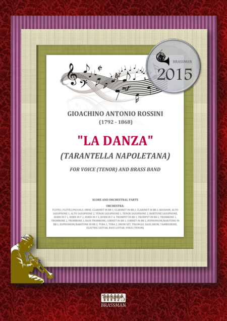 Free Sheet Music La Danza Tarantella Napoletana For Voice Tenor And Concert Band
