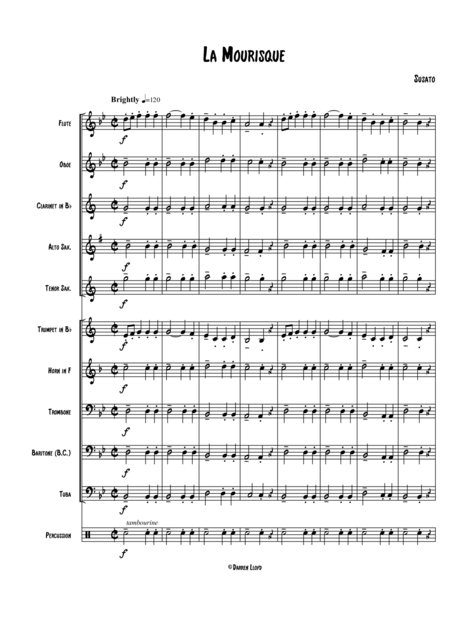 Free Sheet Music La Mourisque