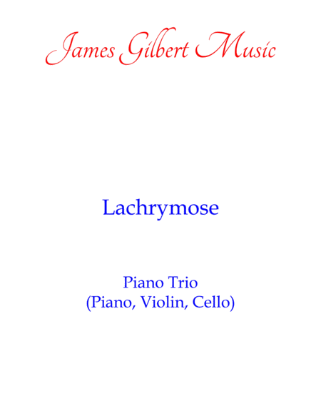 Free Sheet Music Lachrymose