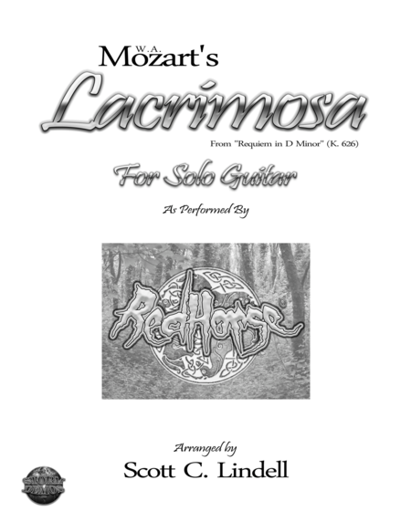 Free Sheet Music Lacrimosa For Solo Guitar