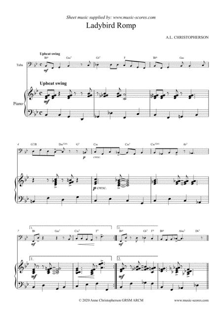 Free Sheet Music Ladybird Romp Tuba And Piano