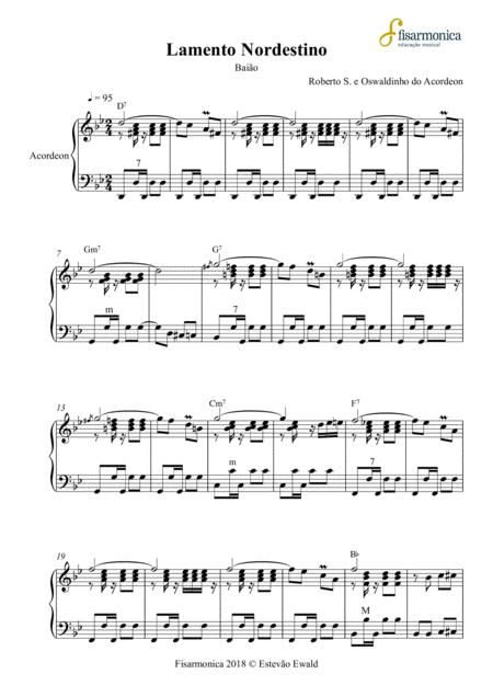 Free Sheet Music Lamento Nordestino Oswaldinho Do Acordeon Partitura Para Acordeon Sheet Music For Accordion