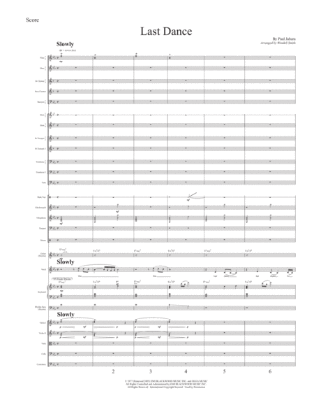 Last Dance Sheet Music