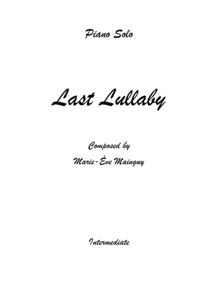 Free Sheet Music Last Lullaby