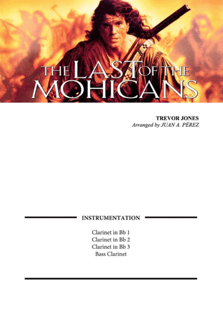 Free Sheet Music Last Of The Mohicans Main Theme