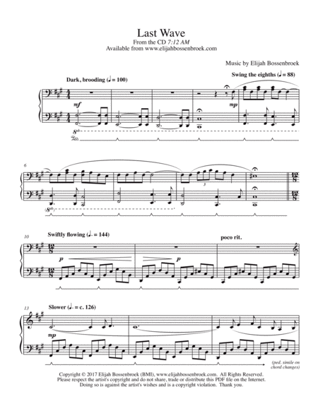 Last Wave Sheet Music