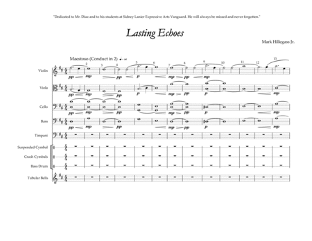 Free Sheet Music Lasting Echoes