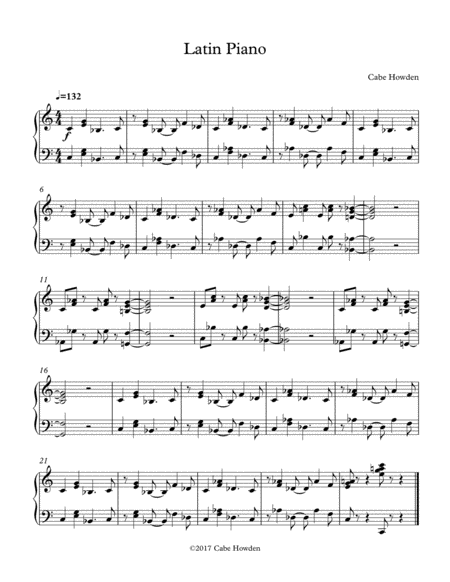 Latin Piano Sheet Music