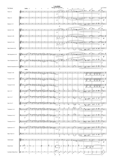 Laudate For Marching Band Procession Sheet Music