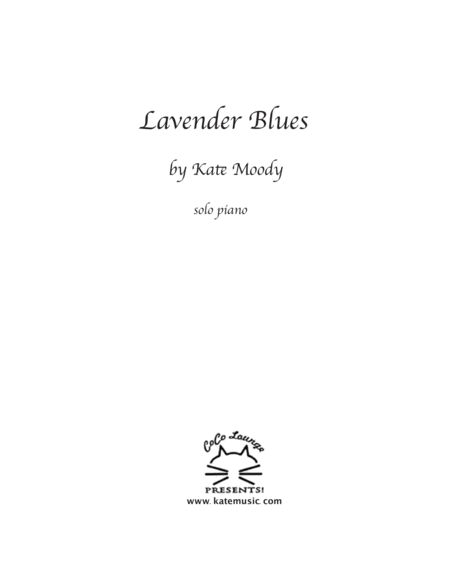 Lavender Blues Solo Piano Sheet Music