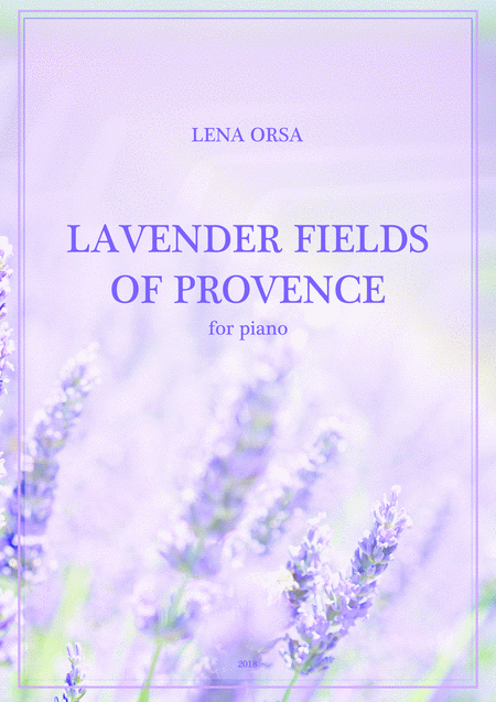 Free Sheet Music Lavender Fields Of Provence
