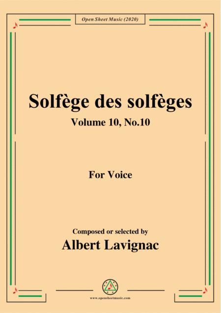 Free Sheet Music Lavignac Solfge Des Solfges Volume 10 No 10 For Voice