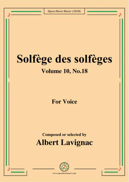 Free Sheet Music Lavignac Solfge Des Solfges Volume 10 No 18 For Voice