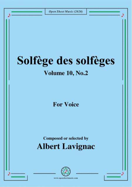 Free Sheet Music Lavignac Solfge Des Solfges Volume 10 No 2 For Voice