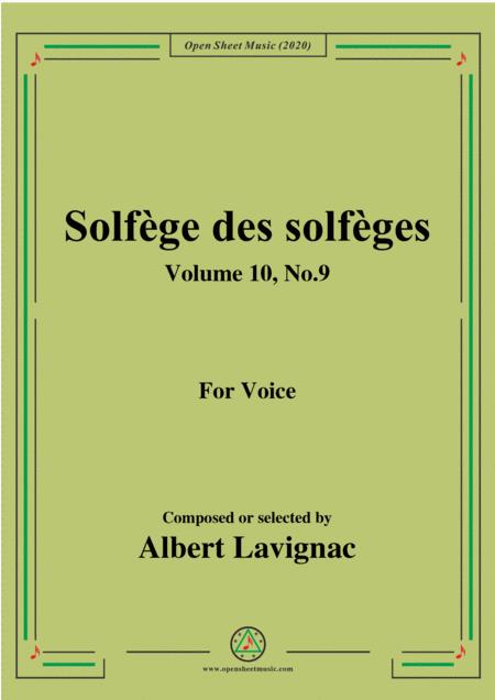 Free Sheet Music Lavignac Solfge Des Solfges Volume 10 No 9 For Voice