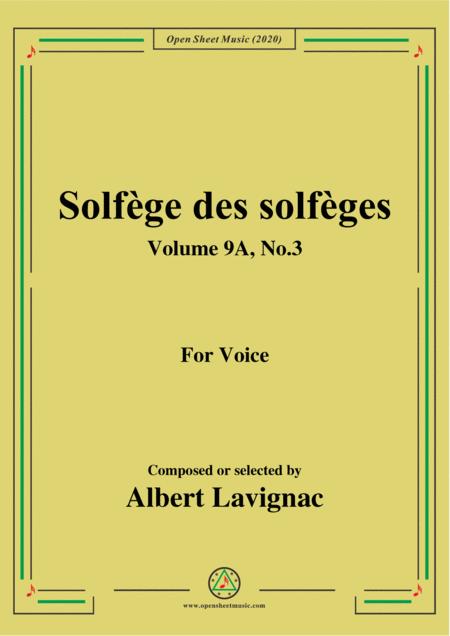 Free Sheet Music Lavignac Solfge Des Solfges Volume 9a No 3 For Voice