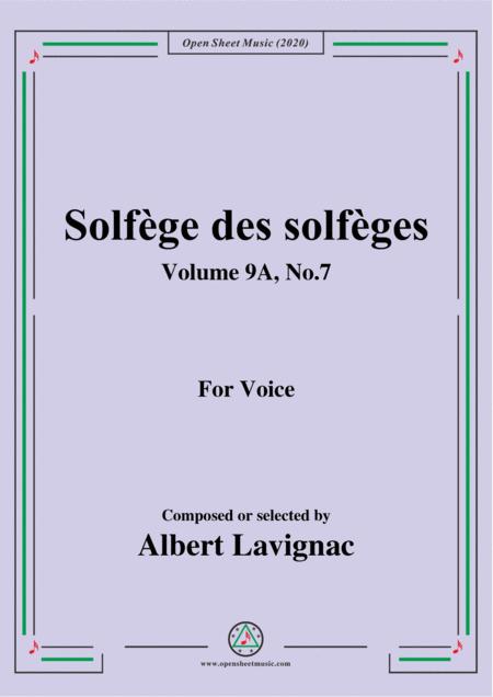 Free Sheet Music Lavignac Solfge Des Solfges Volume 9a No 7 For Voice