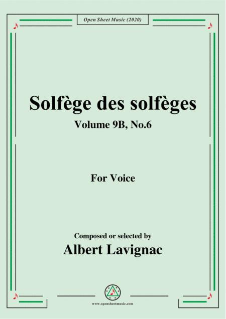 Free Sheet Music Lavignac Solfge Des Solfges Volume 9b No 6 For Voice