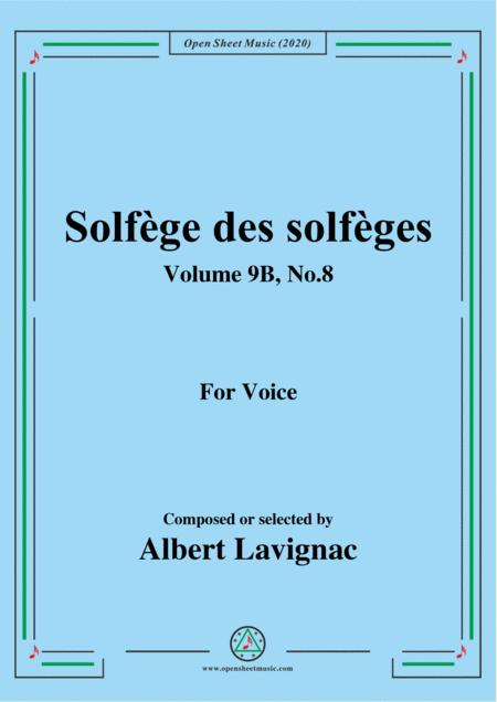 Free Sheet Music Lavignac Solfge Des Solfges Volume 9b No 8 For Voice