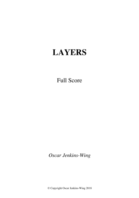 Free Sheet Music Layers Full Score And Parts