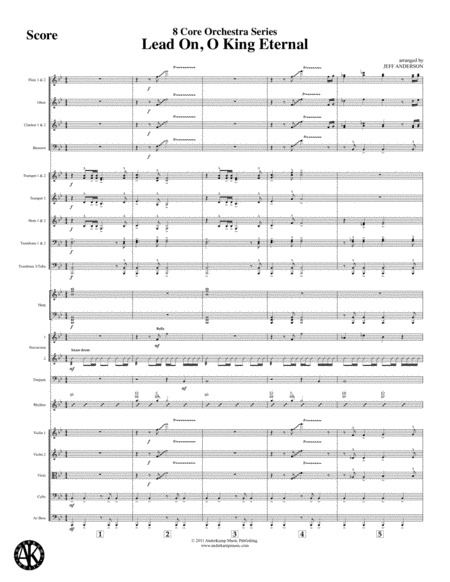 Lead On O King Eternal 8 Core Orchestra Sheet Music