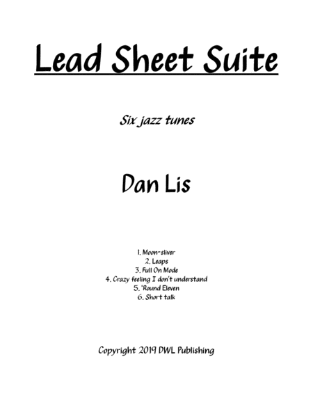 Free Sheet Music Lead Sheet Suite